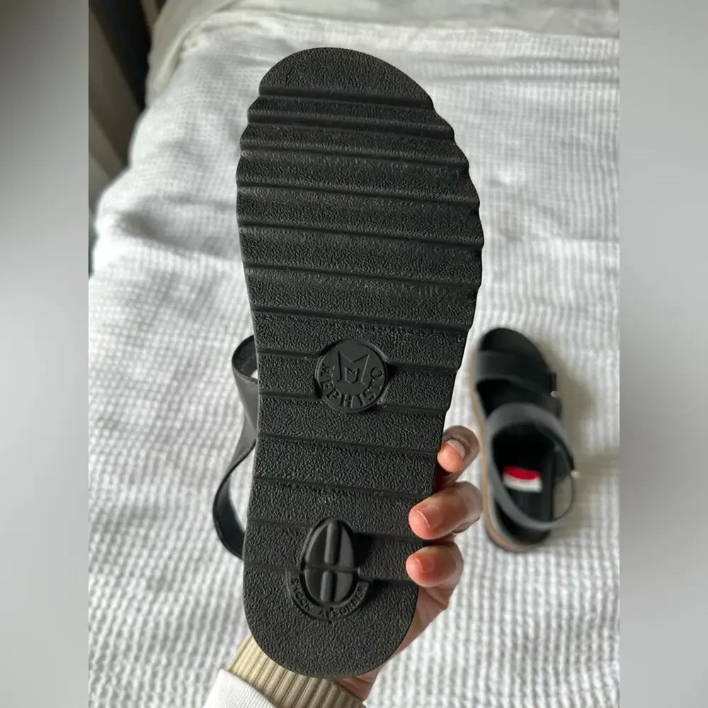 Mephisto Womens Dominica Leather Sandal - Black Leather NEW - Picture 9 of 14